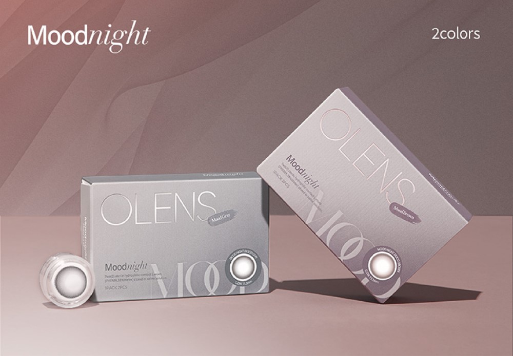 【中国直邮】 韩国 O-LENS Moodnight【小鹿夜棕】Brown 美瞳月抛 小直径自然款 2片装 -6.00(600)