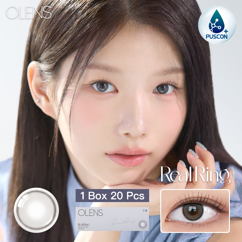 OLENS - OLENS Real Ring Gray｜1 Day 20片盒裝｜日拋彩色隱形眼鏡