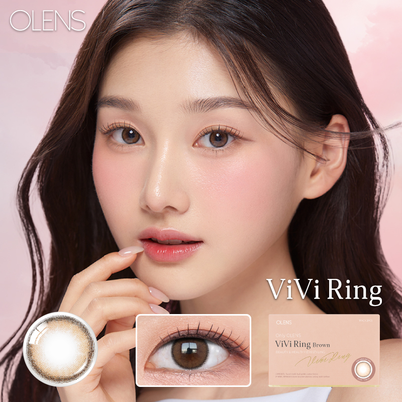 OLENS - [Toric -0.75] OLENS Vivi Ring 1 Month Brown 1pc/box